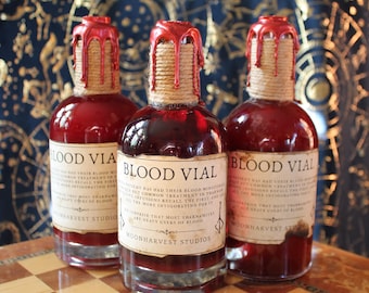 Bloodborne Blood Vial Prop / Handmade / LARP / Tabletop / Goth Gifts / FROMSoft