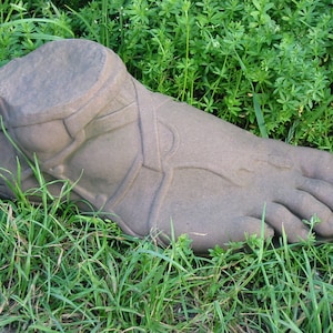 Foot Roman David Shoe Sandal Antique Art Sandstone Antique Look H 75