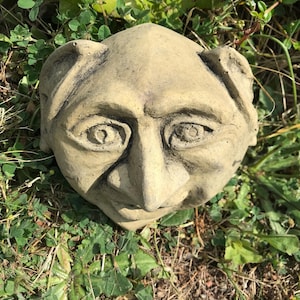 Stone Face Garden Garden Guardian Garden Sculpture Garden Figure Ghost Guardian Count Pebble People Art Sandstone Antique Look Pe 29