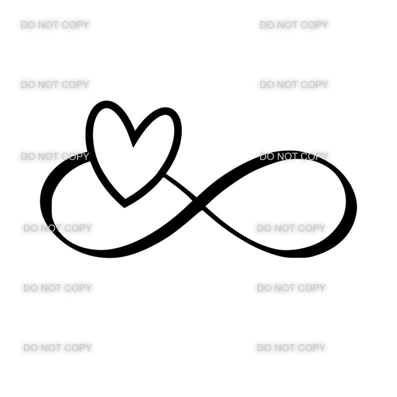 Infinity Heart Symbol SVG | Etsy