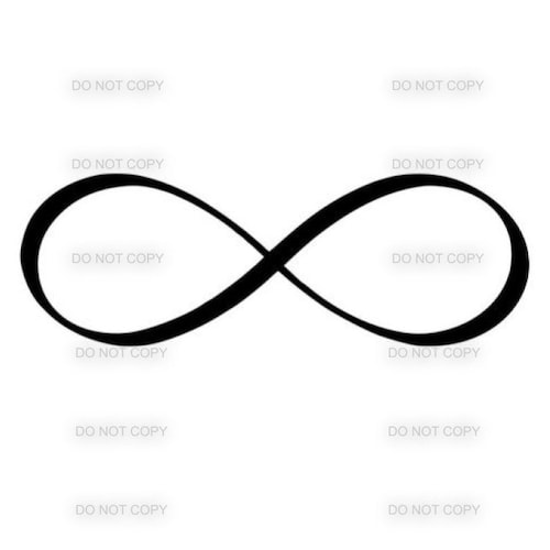 Infinity Sign SVG PNG DXF Eps Customizable Infinity - Etsy