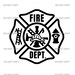 Fire Department Logo SVG with 2 Colored PNG & JPG 