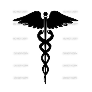 Medical Caduceus SVG