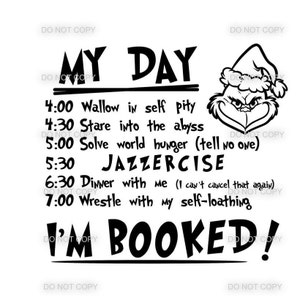 The Grinch Schedule SVG