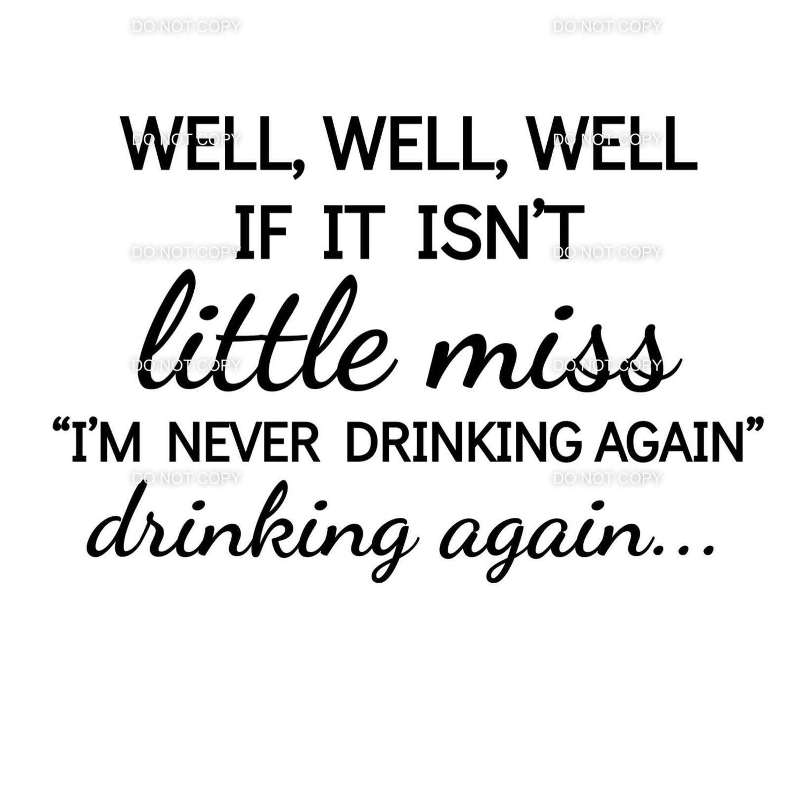 Little Miss Drinking Again SVG