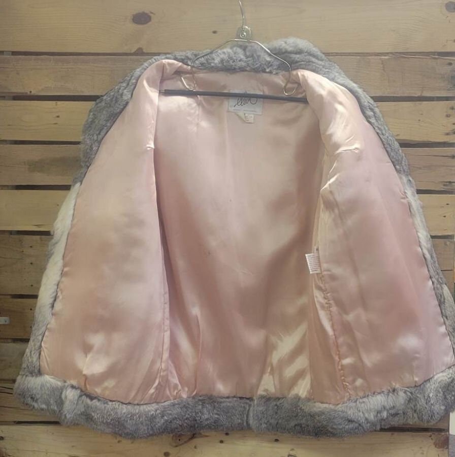 Vintage Rabbit Fur Jacket - Etsy