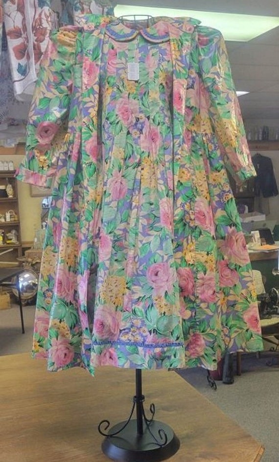 Untique Floral Dress and Raincoat Set