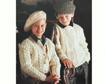 CHILDREN/'S CHRISTMAS SNOWMAN JUMPER//SWEATER DK KNITTING PATTERN AGES 2-13 YEARS
