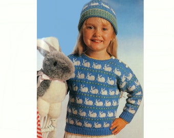 rabbit jumper knitting pattern
