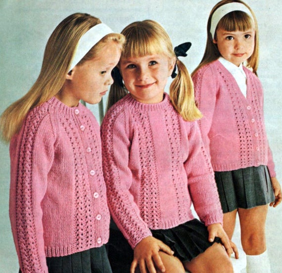Girls Cardigan and Sweater Knitting 