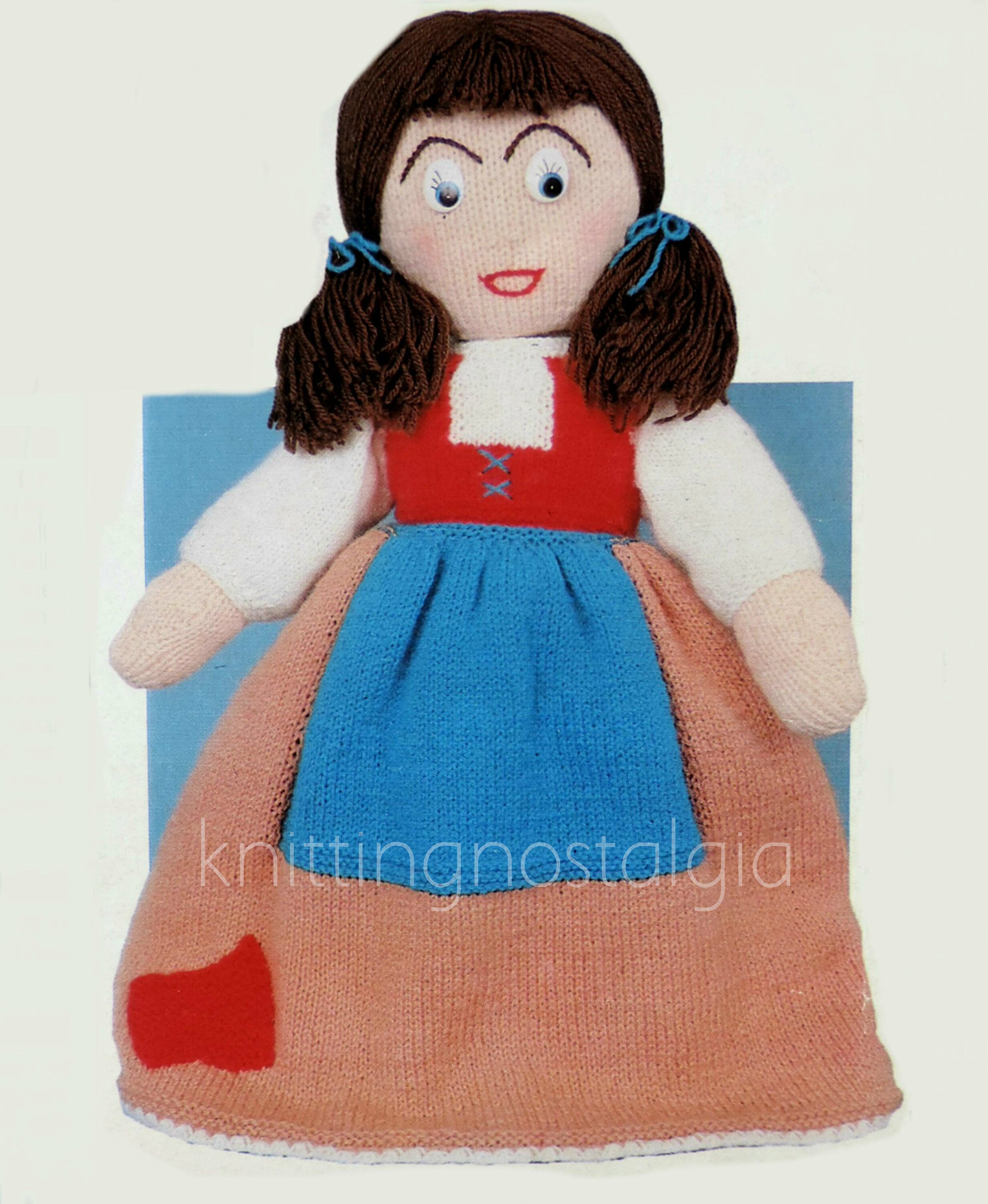 Cinderella Upside Down Doll Vintage Knitting Pattern PDF Etsy UK