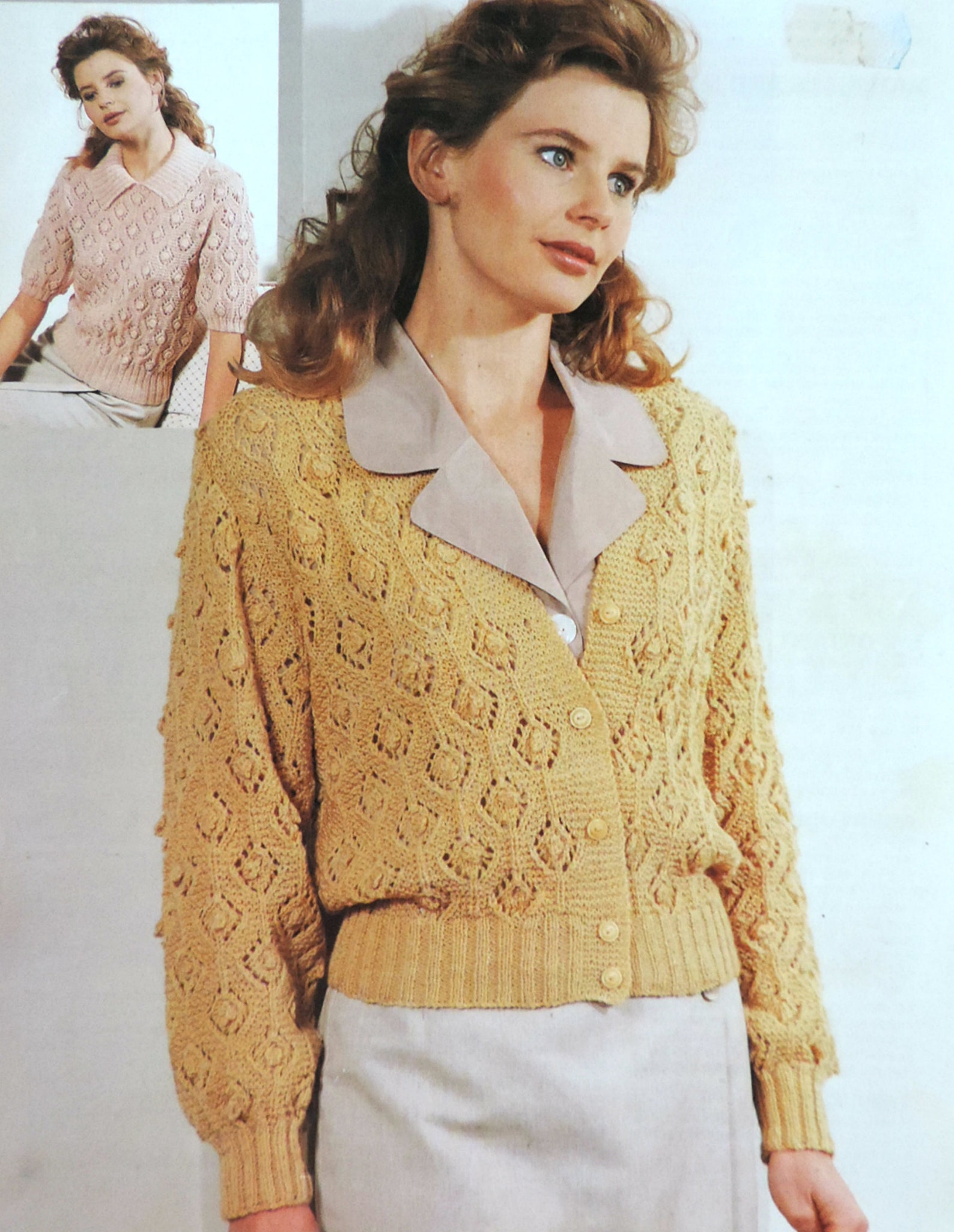 Womens Sweater & Cardigan Knitting Pattern PDF Ladies 4 Ply Etsy