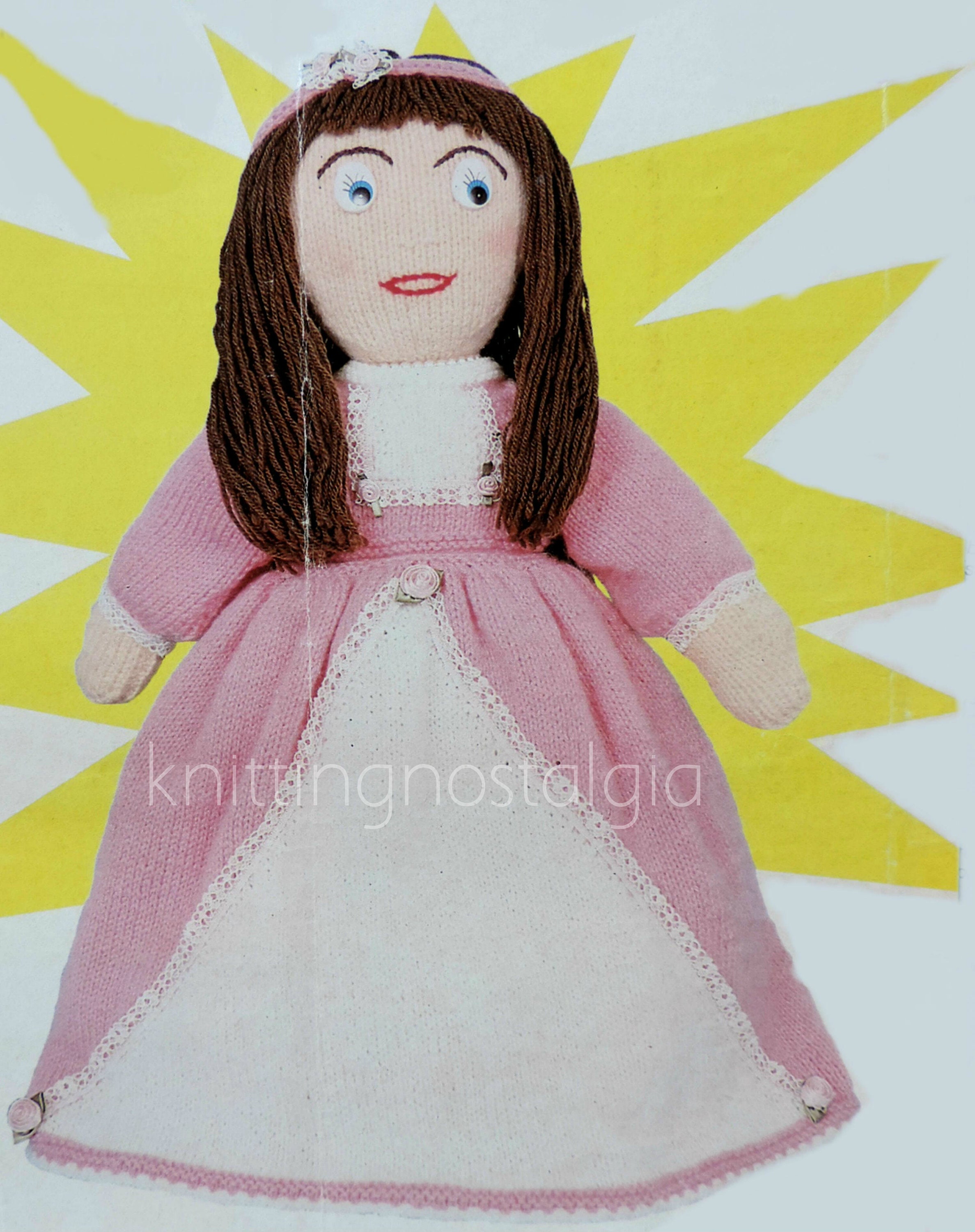 Cinderella Upside Down Doll Vintage Knitting Pattern PDF Etsy UK