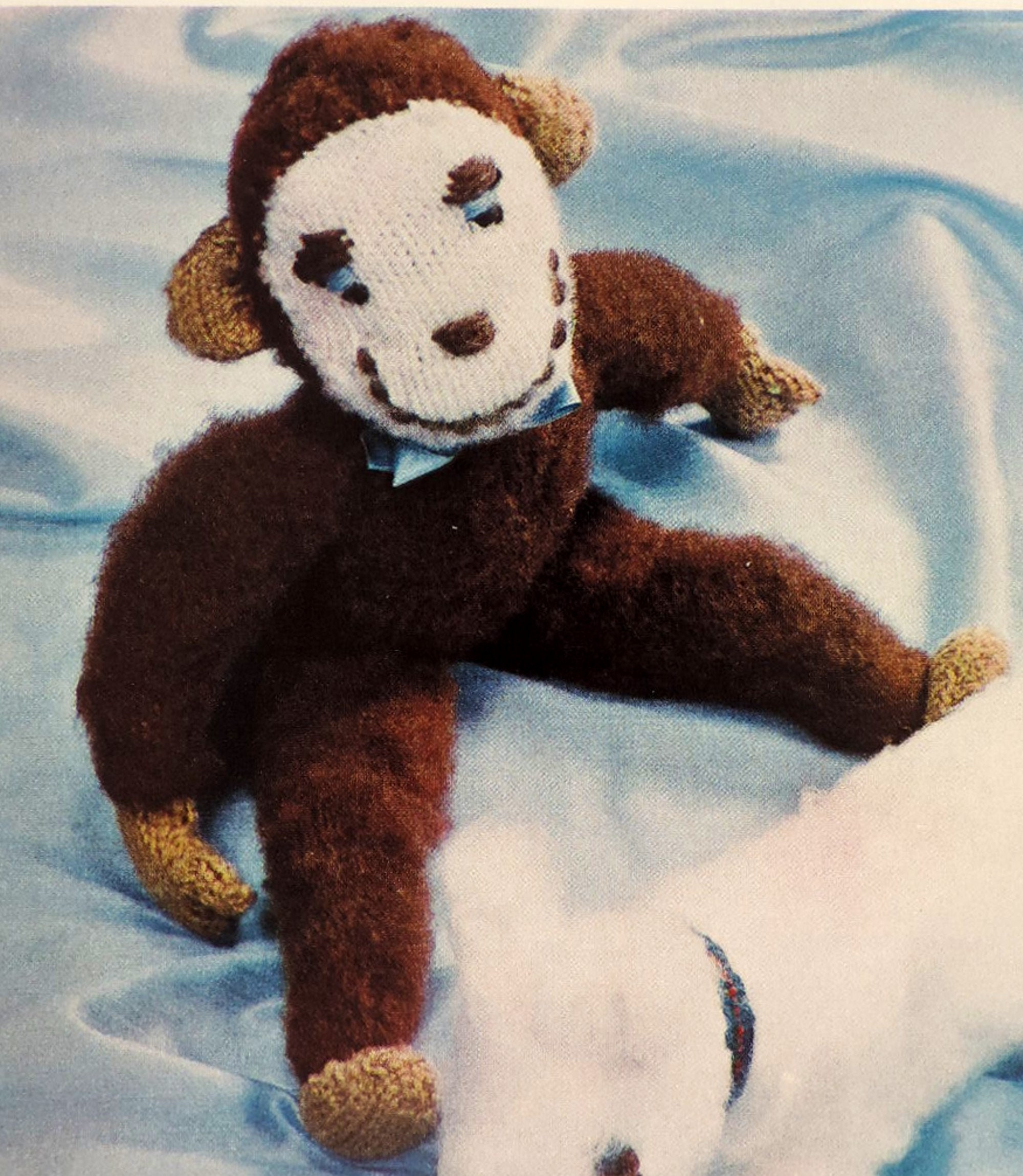 Scottie Dog & Monkey Toy Knitting Pattern PDF Cuddly Soft Etsy UK