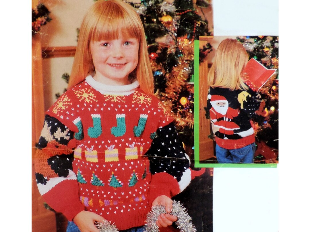 CHRISTMAS JUMPER Knitting Pattern PDF Baby Toddler Childs Etsy UK