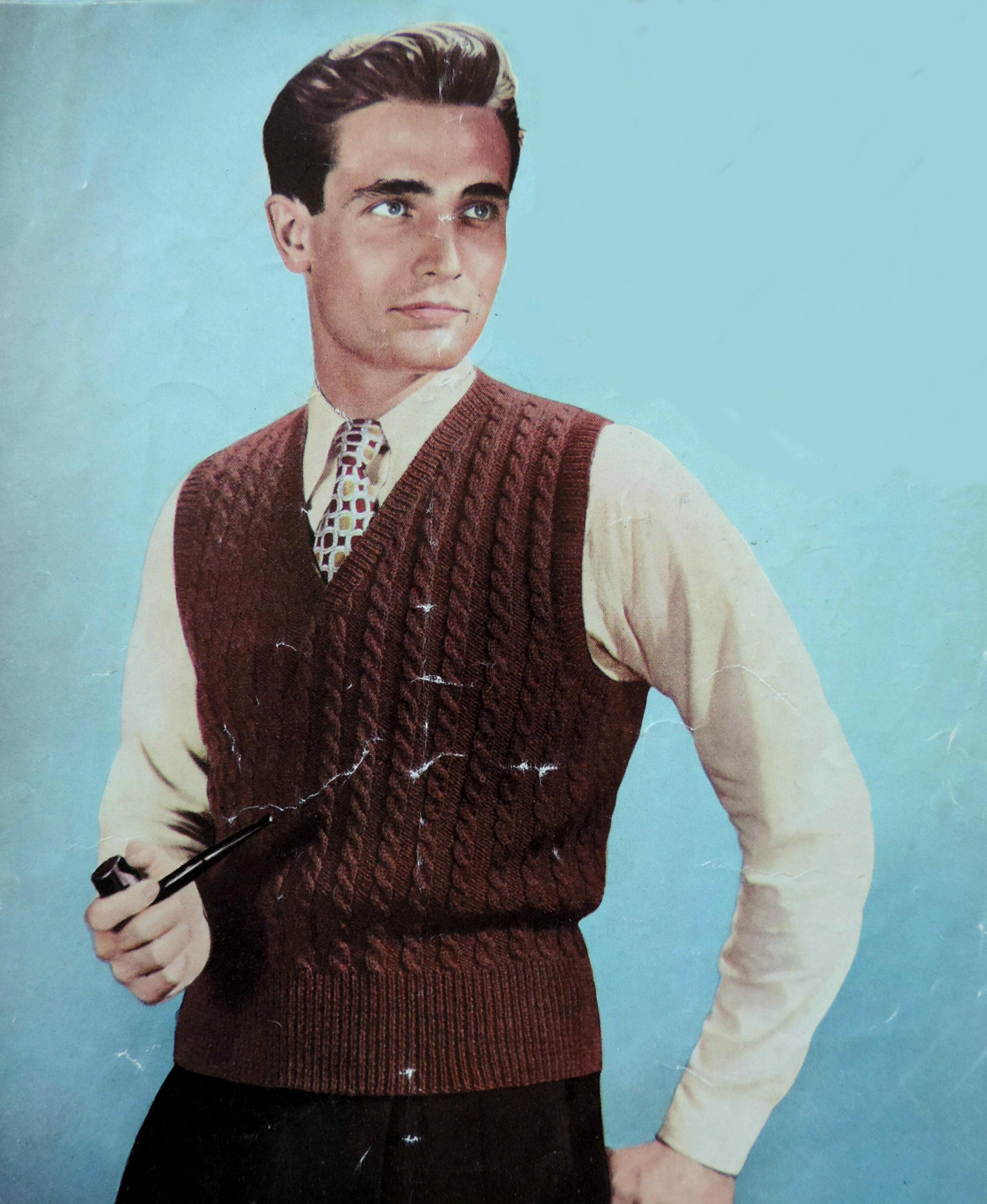 Monogram Flower Cotton Knit Vest - Men - Ready-to-Wear