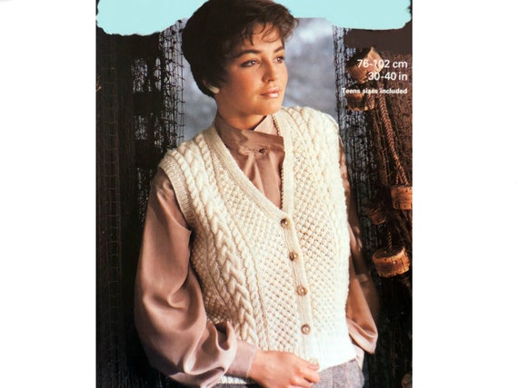 aran waistcoat pattern