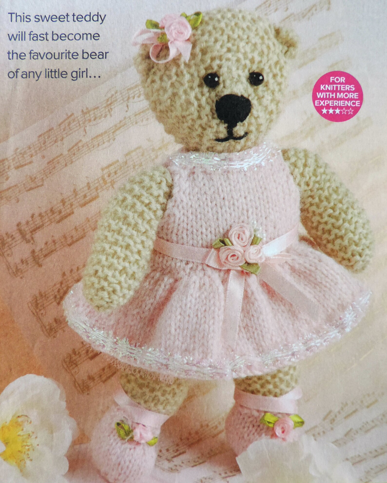 Teddy Bear Ballerina Toy Knitting Pattern PDF Soft Cuddly Toy - Etsy