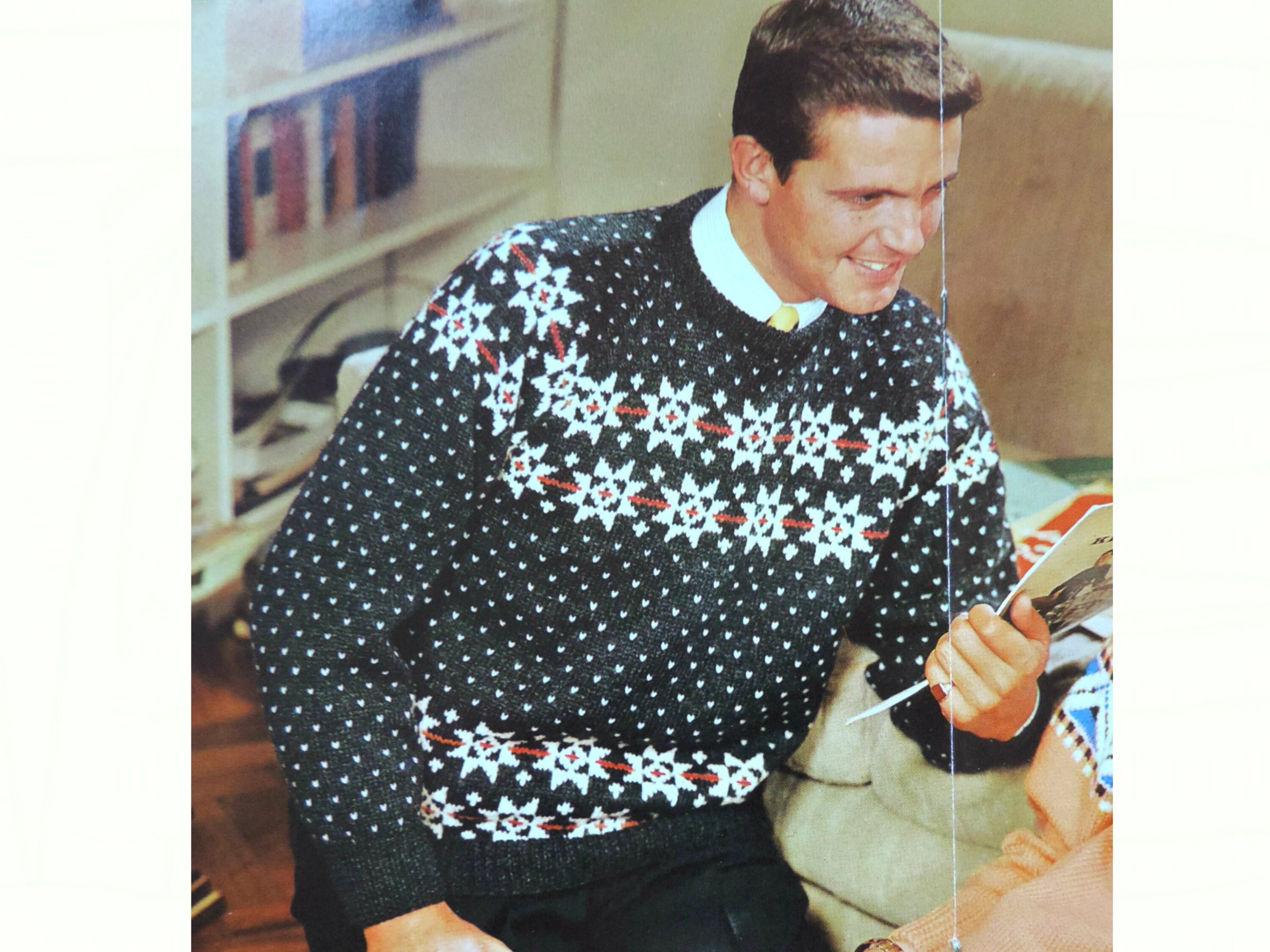 Star Fair Isle Sweater Knitting Pattern 