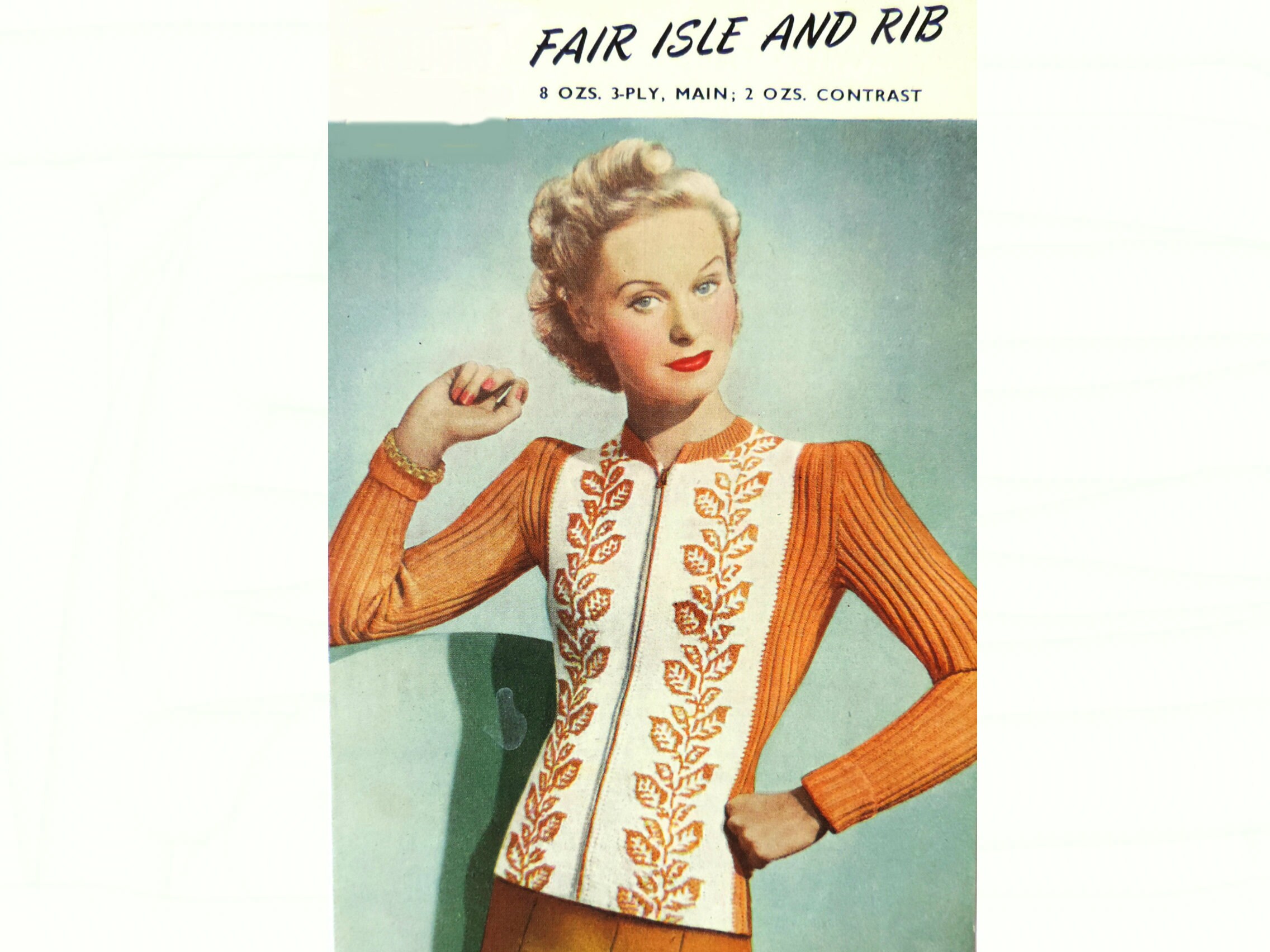 leaf fairisle jumper