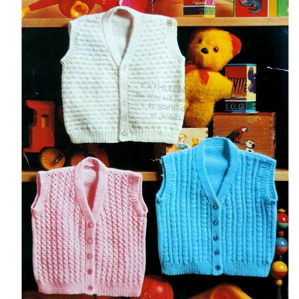 Baby Waistcoat Pdf Sewing Pattern Etsy UK