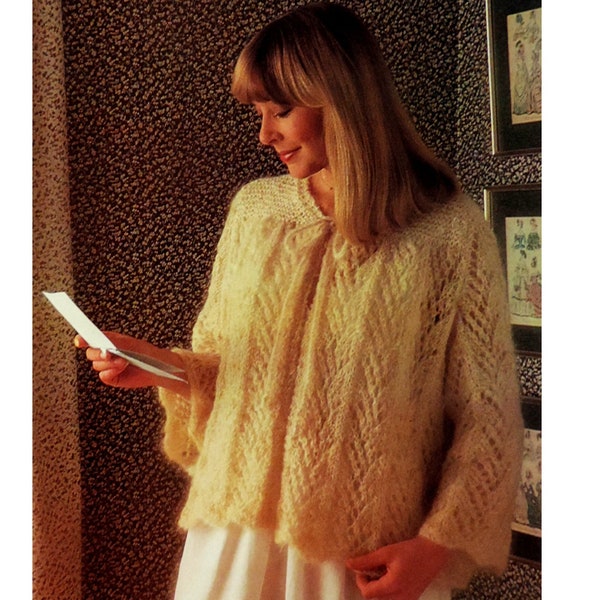Knitting Patterns Bed Jacket Etsy