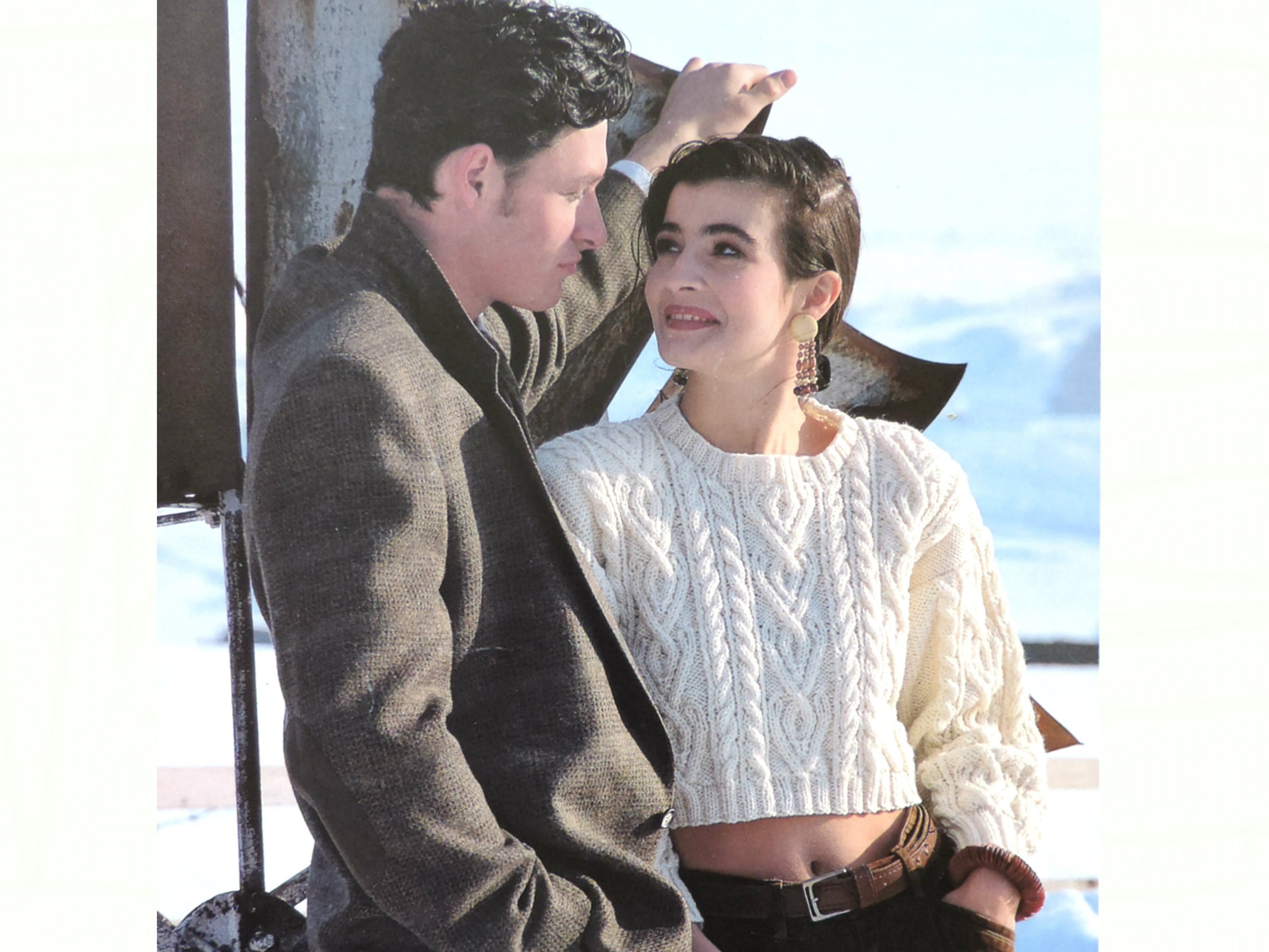 cropped aran sweater pattern