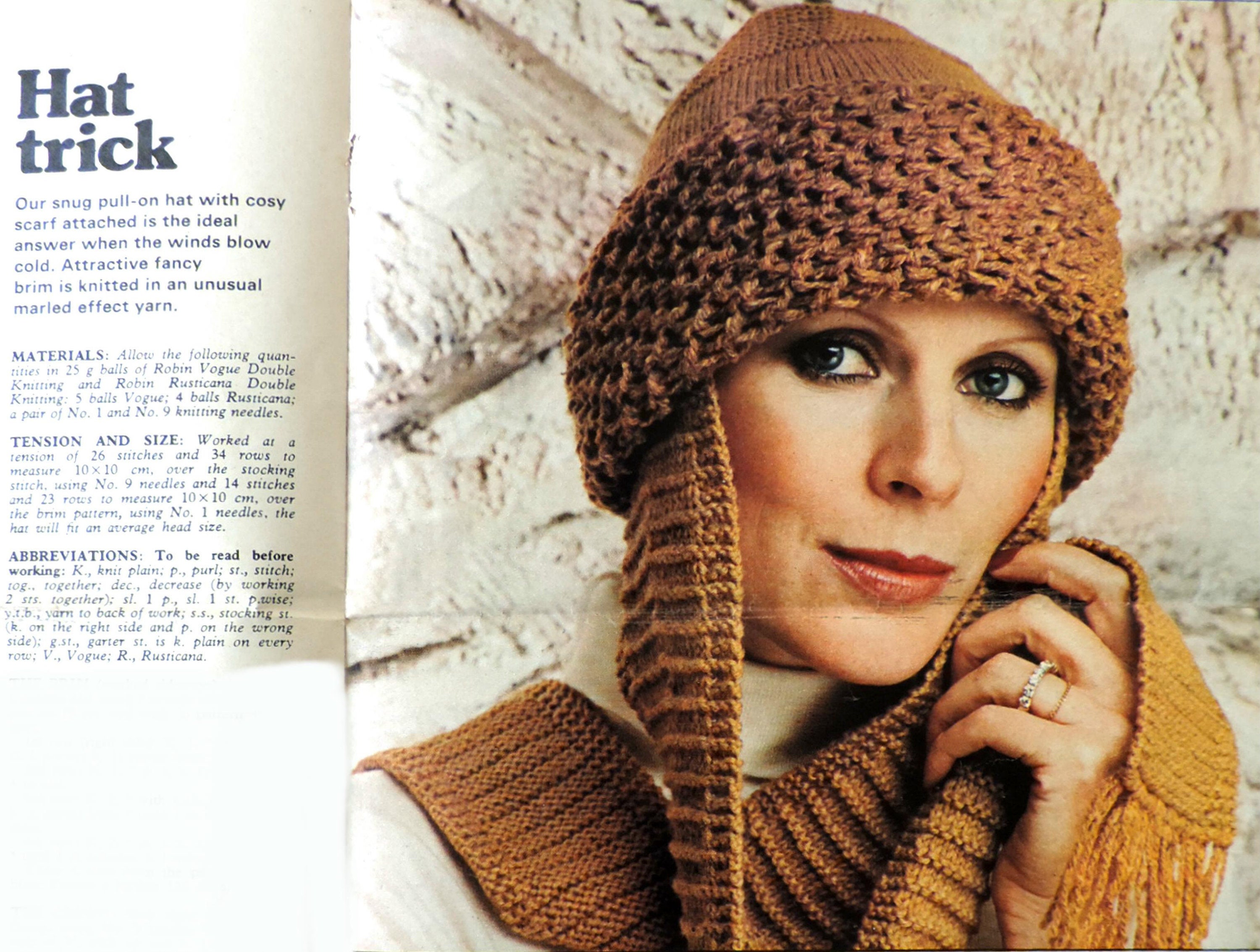 Womens Hats 8 Designs Knitting & Crochet Pattern PDF Ladies | Etsy UK