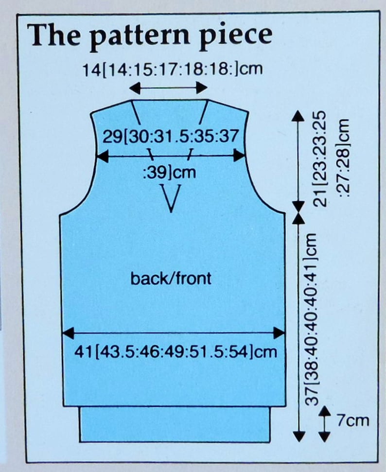 Fair Isle Tank Top Vest Knitting Pattern PDF 3242 Etsy UK