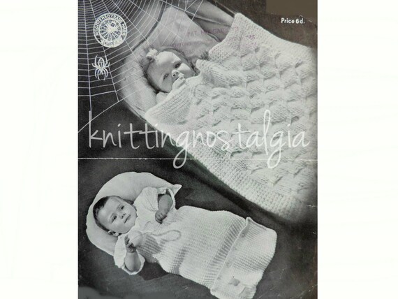 knitted pram sleeping bag