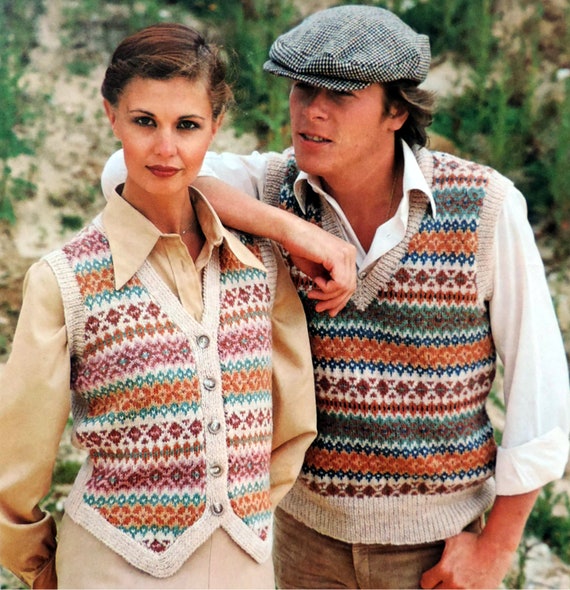 fair isle vest knitting pattern