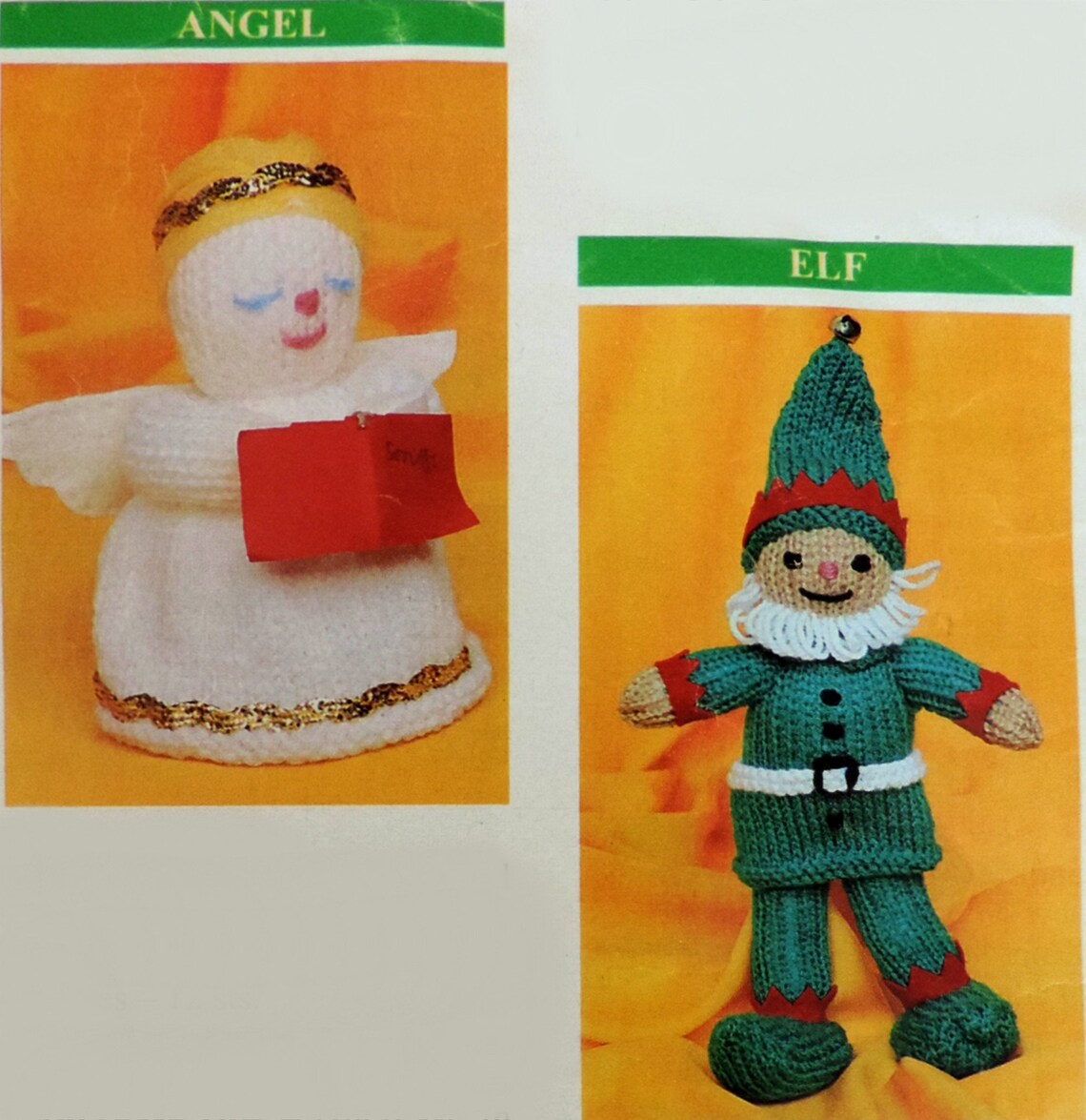 CHRISTMAS TOYS Knitting Pattern PDF Santa Claus Doll with Etsy