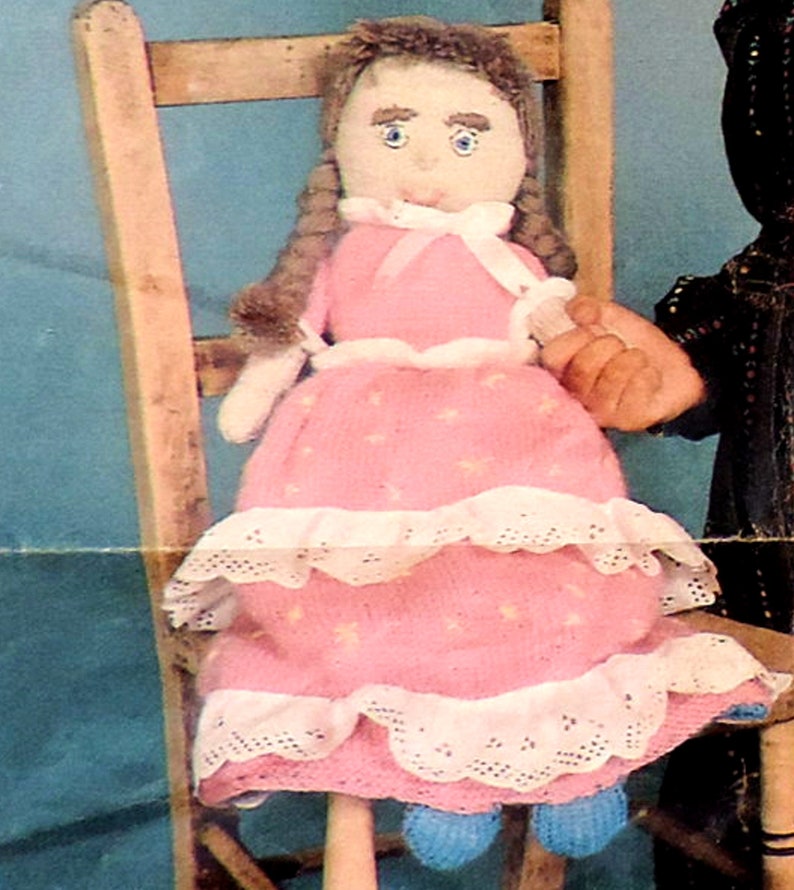 Doll Knitting Pattern PDF Topsy Turvy Upside Down Rag Dolly Etsy UK