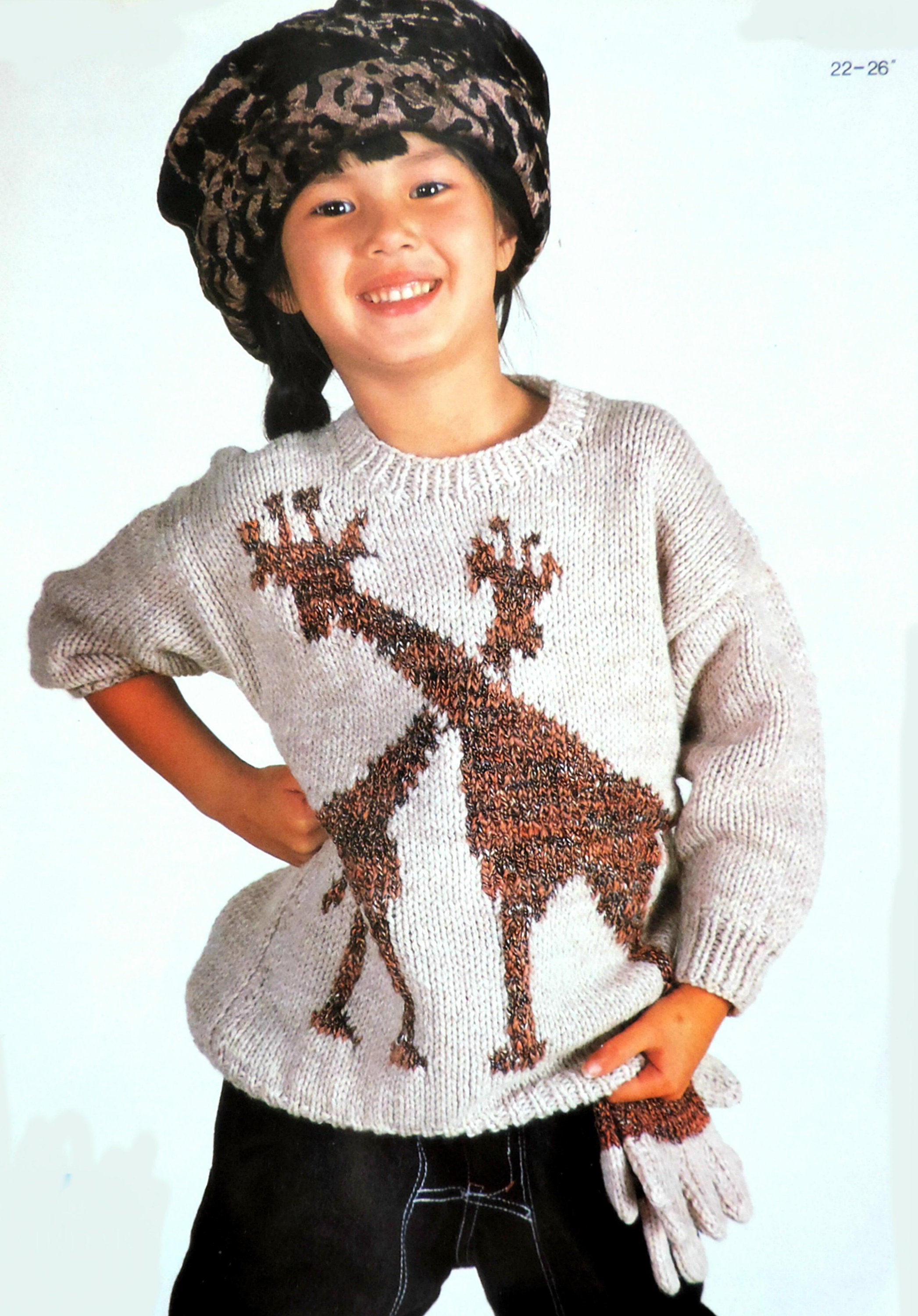 Childrens Giraffe Motif Sweater 