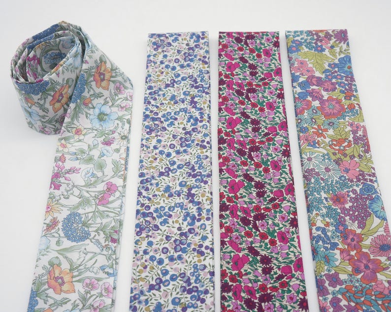Liberty Scarf/ Skinny Scarf/ Women's Scarves/ Floral Scarf/ Spring Scarves/ Neck Tie/ Purse Scarf/ Gift for Mom, Bridesmaids or Valentine image 12