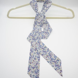 Liberty Scarf/ Skinny Scarf/ Women's Scarves/ Floral Scarf/ Spring Scarves/ Neck Tie/ Purse Scarf/ Gift for Mom, Bridesmaids or Valentine image 11