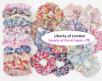 Liberty of London Scrunchies /Floral Scrunchies /Hair Accessories /Spring Schrunchies/ Gift for her, girl, mom, Bridesmaids or Valentine
