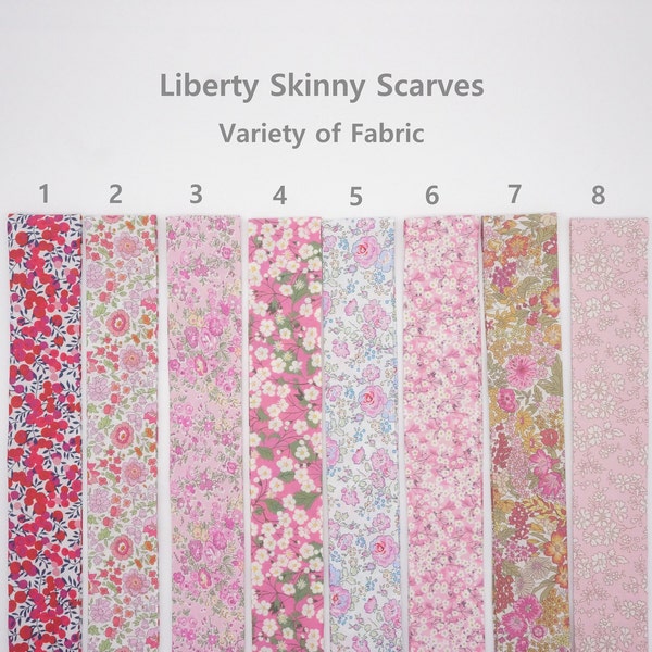 Liberty Scarf/ Skinny Scarf/ Spring Floral Women's Scarves/ Neck Tie/ Purse Scarf /Hair Tie/ Gift for Mom or Bridesmaid/ Mother's day gift