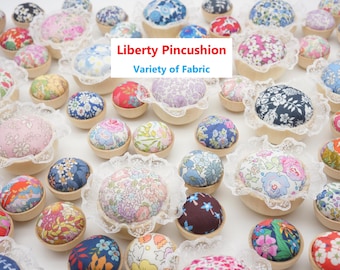 Liberty Pincushion/ Cute Pincushion/ Sewing Notion/ Needle Accessories/ Mini Pin Cushion/ Gift for Quilters, Embroiders, Mom, or Bridesmaids