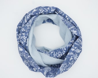 Liberty of London Scarf /Infinity Scarves/ Spring scarf/ Floral Scarf/ Double-Sided Scarf/ Gift for her, Bridesmaids, Mom or Valentine