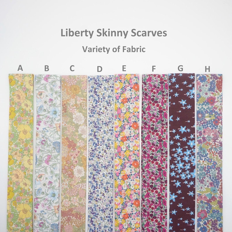 Liberty Scarf/ Skinny Scarf/ Women's Scarves/ Floral Scarf/ Spring Scarves/ Neck Tie/ Purse Scarf/ Gift for Mom, Bridesmaids or Valentine image 1