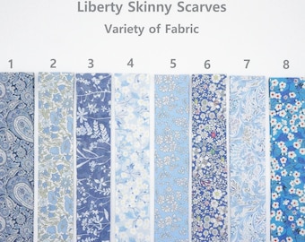 Liberty Scarf/ Skinny Scarf/ Women's Scarves/ Spring Scarf/ Neck Tie/ Purse Scarf/ Hir Tie/ Gift for her, Mom, Bridesmaids, or Valentine