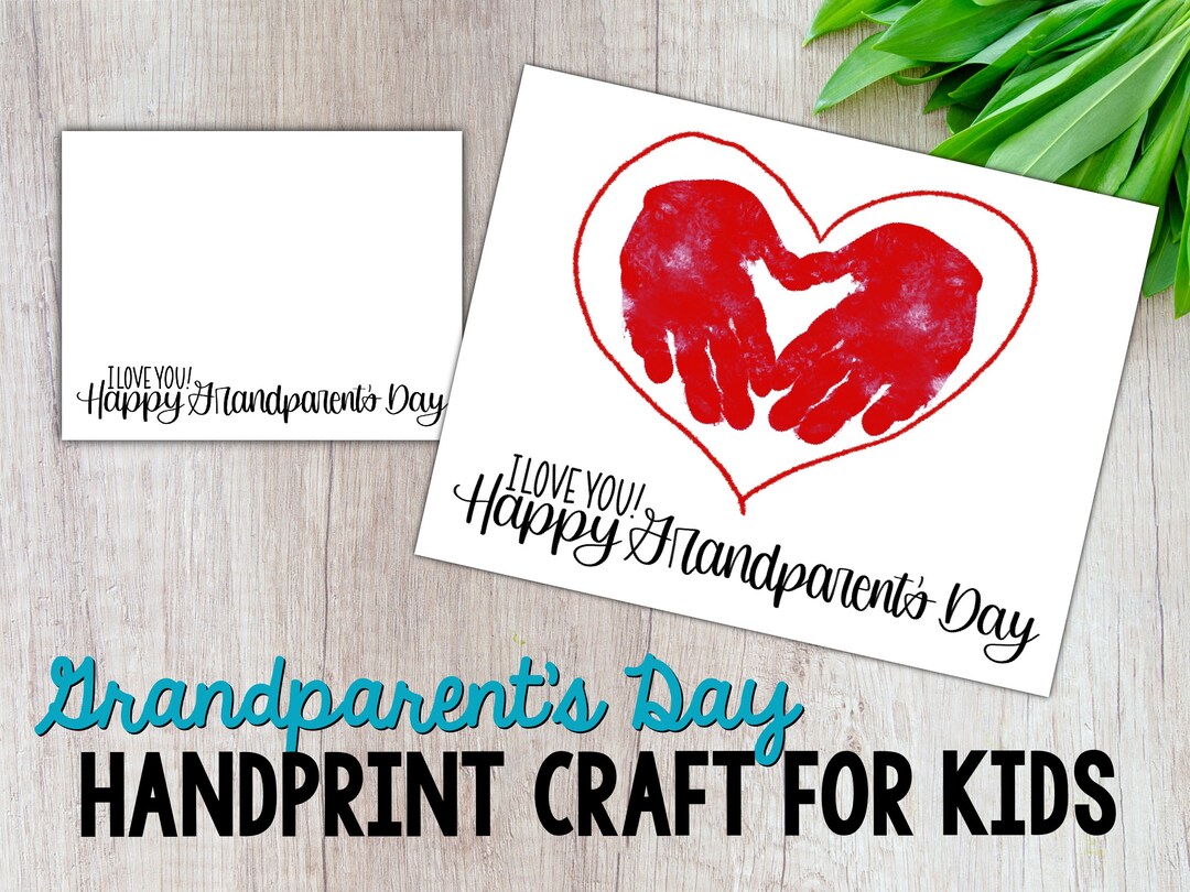 Grandparent’s Day Craft, Grandparent’s Day Handprint, Digital Download ...