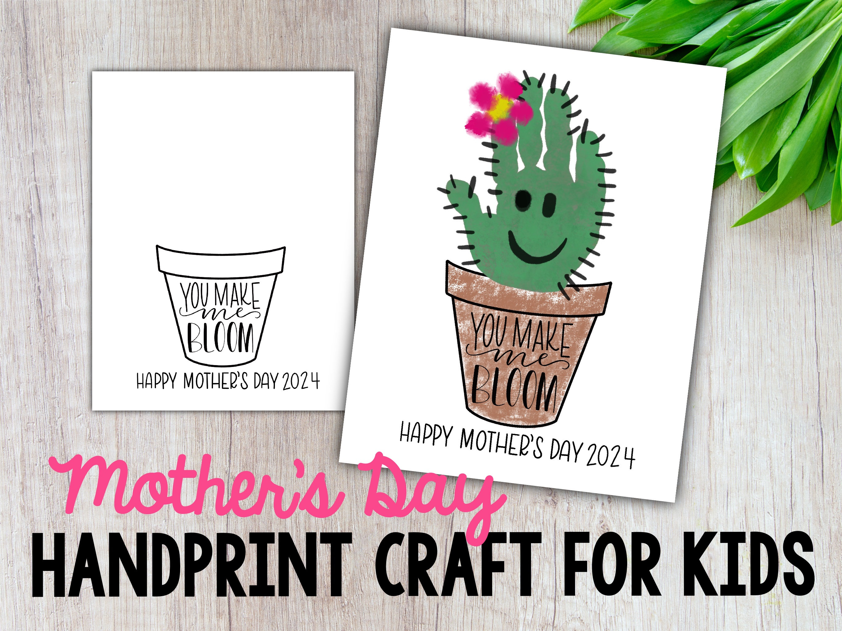 Mother's Day Craft, DIY Handprint Craft, Mother's Day Handprint