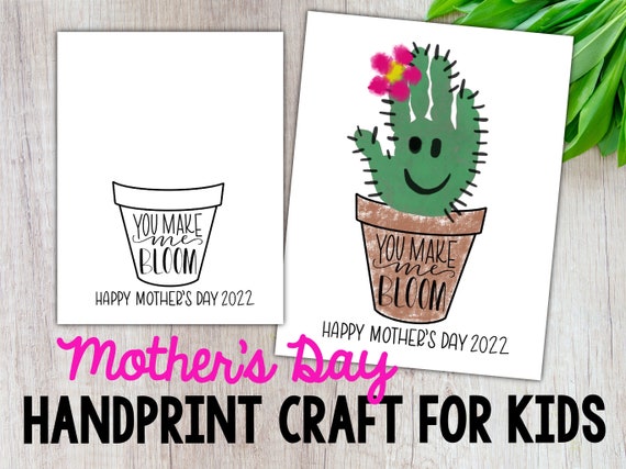 Mothers Day Craft DIY Handprint Craft Mothers Day