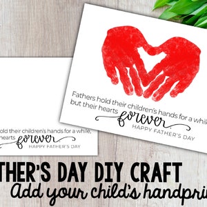 Fathers Day Craft, DIY Handprint Craft, Fathers Day Handprint, Digital Download, Printable