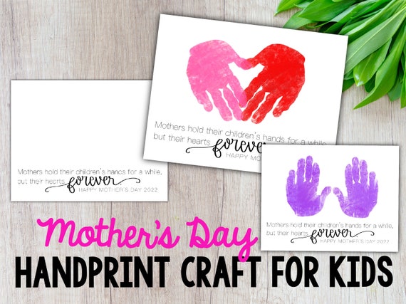 Buy Mothers Day Craft, DIY Handprint Craft, Mothers Day Handprint
