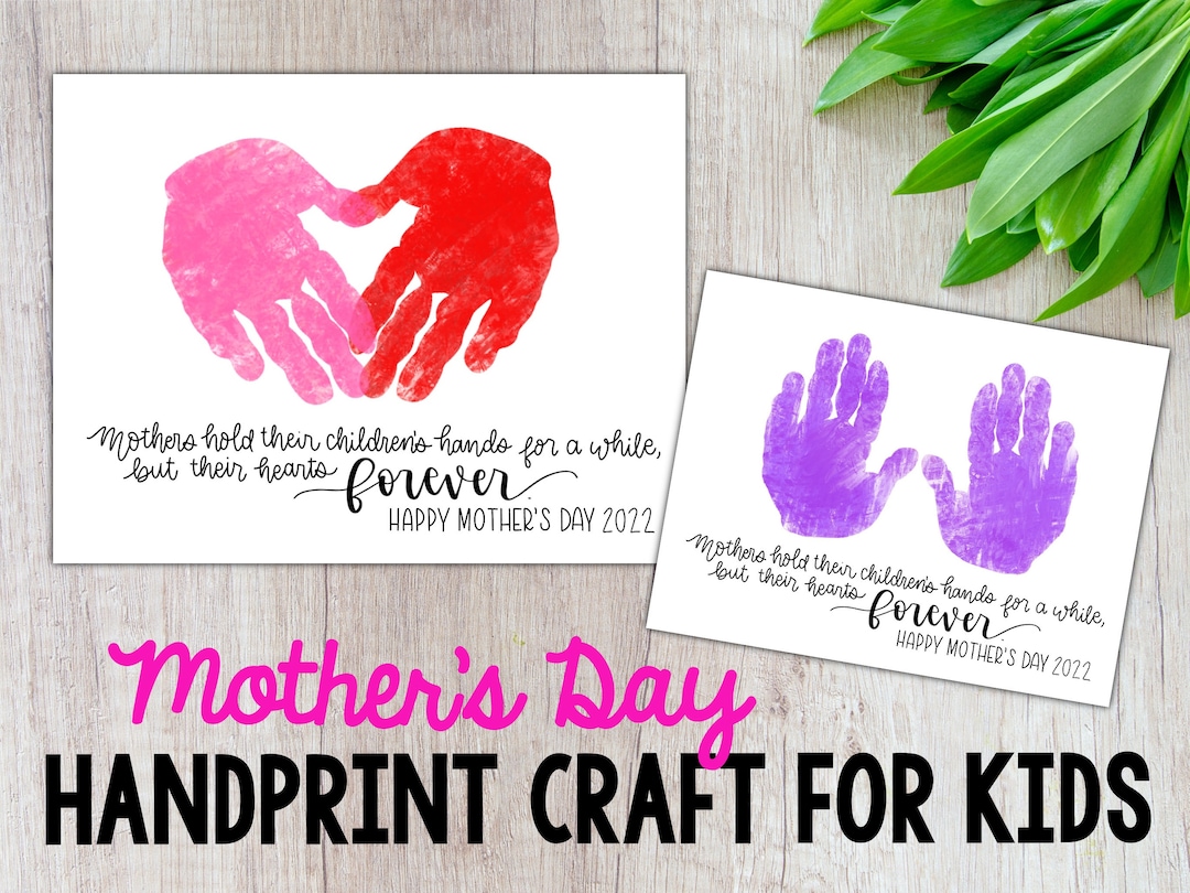 Mothers Day Craft, DIY Handprint Craft, Mothers Day Handprint