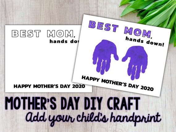 Mothers Day Craft DIY Handprint Craft Mothers Day | Etsy