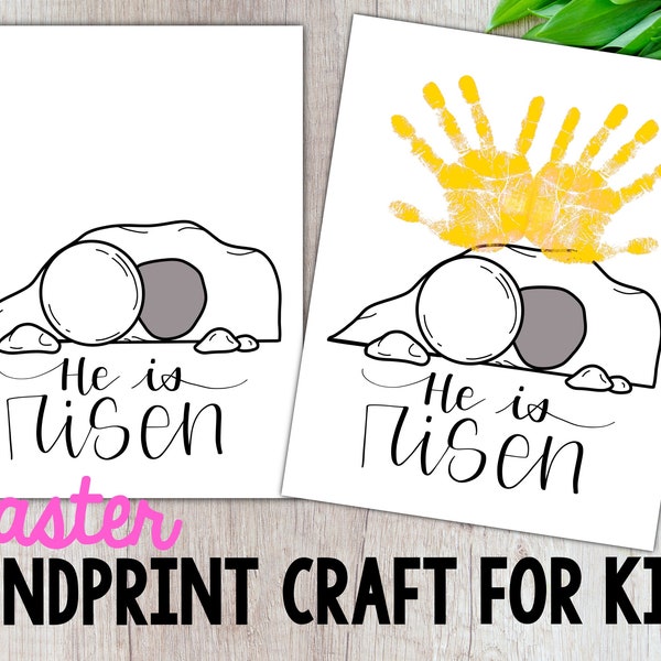 Printable Empty Tomb Handprint Craft - Etsy